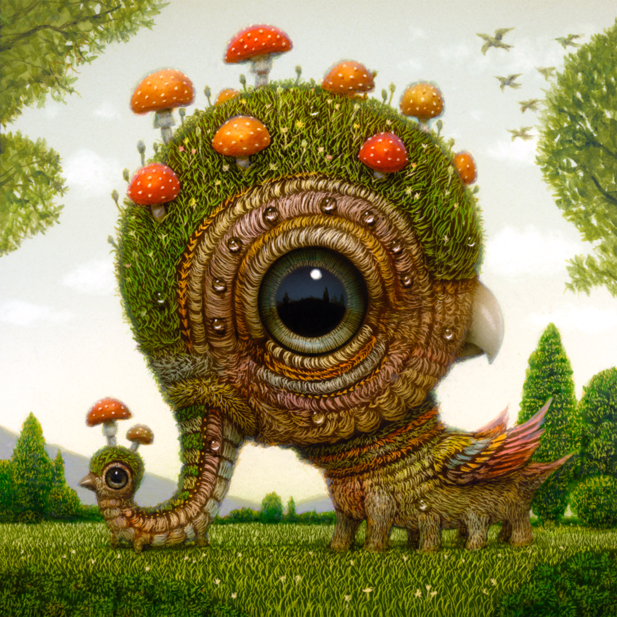 Bizarre Wide-Eyed Hybrids Reflect Imagined Landscapes in Naoto Hattori’s Miniature Paintings