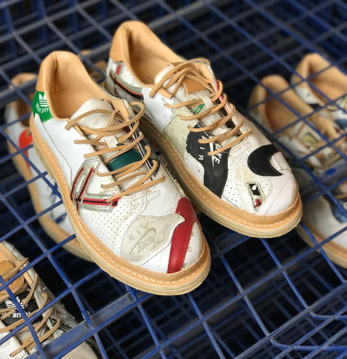 At the Forefront of Sustainable Fashion, Peterson Stoop Reconstructs Tattered Sneakers into New Patchwork Designs
