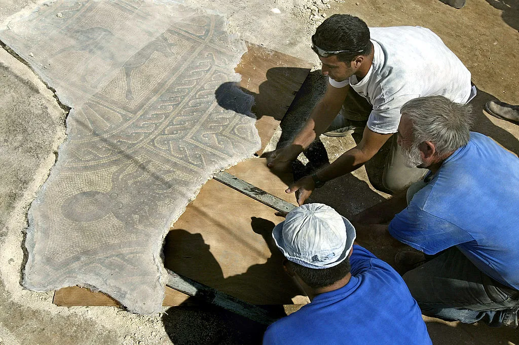 Palestinian Farmer Unearths 1,500-Year-Old Byzantine Mosaic in the GazaStrip