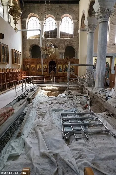 Ancient Mosaics Unearthed at the Tomb of St. Nicholas, Inspiration of SantaClaus
