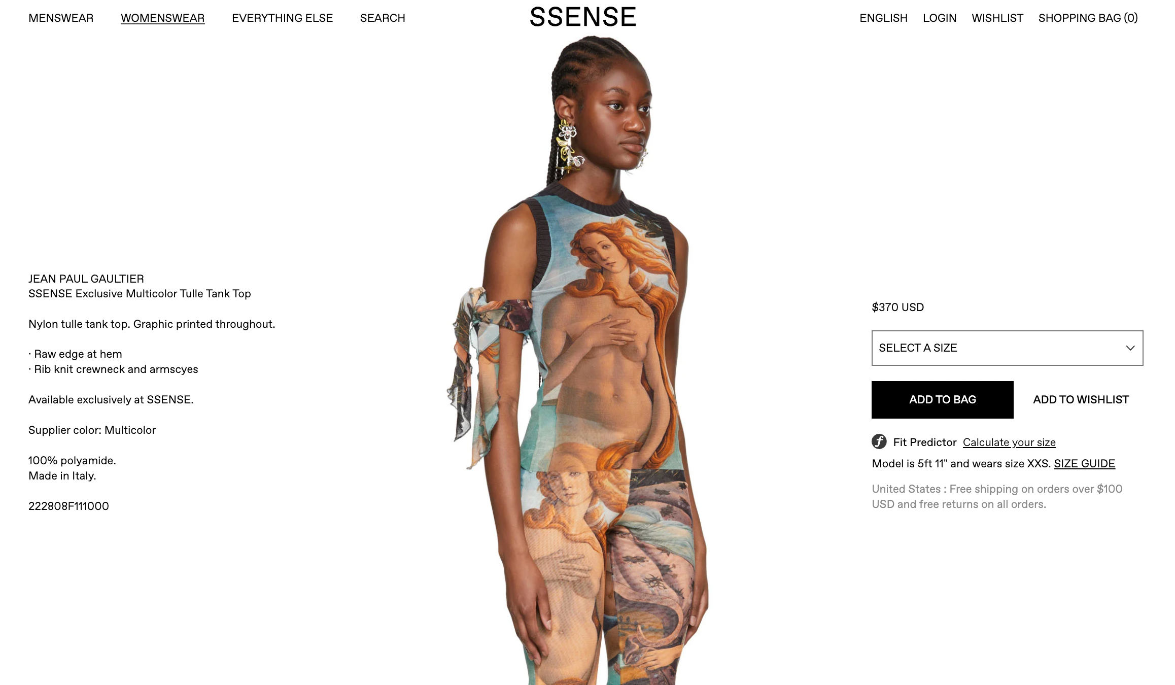 Uffizi Gallery Sues Jean Paul Gaultier for Use of BotticelliImage