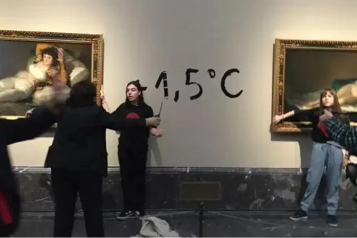 Climate Activists Glue Themselves to Goya Paintings at Madrid’s PradoMuseum