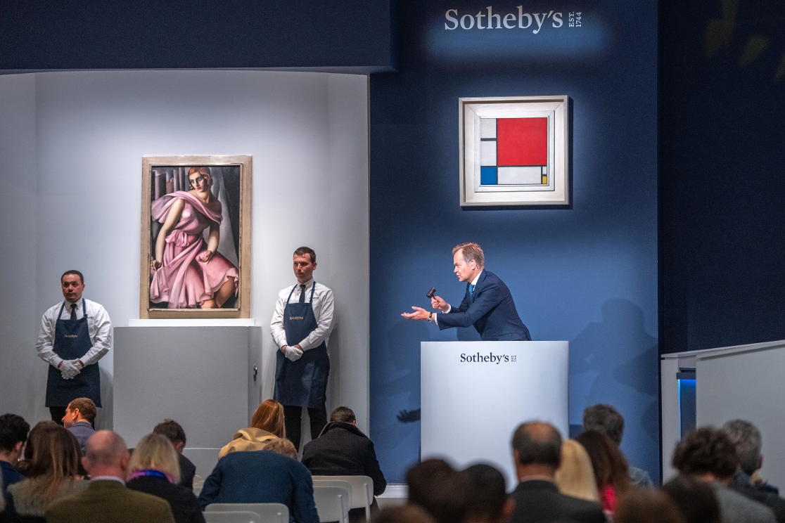 Record-Breaking Mondrian Painting Carries Sotheby’s Tepid Modern Art Sales to $391.2M.