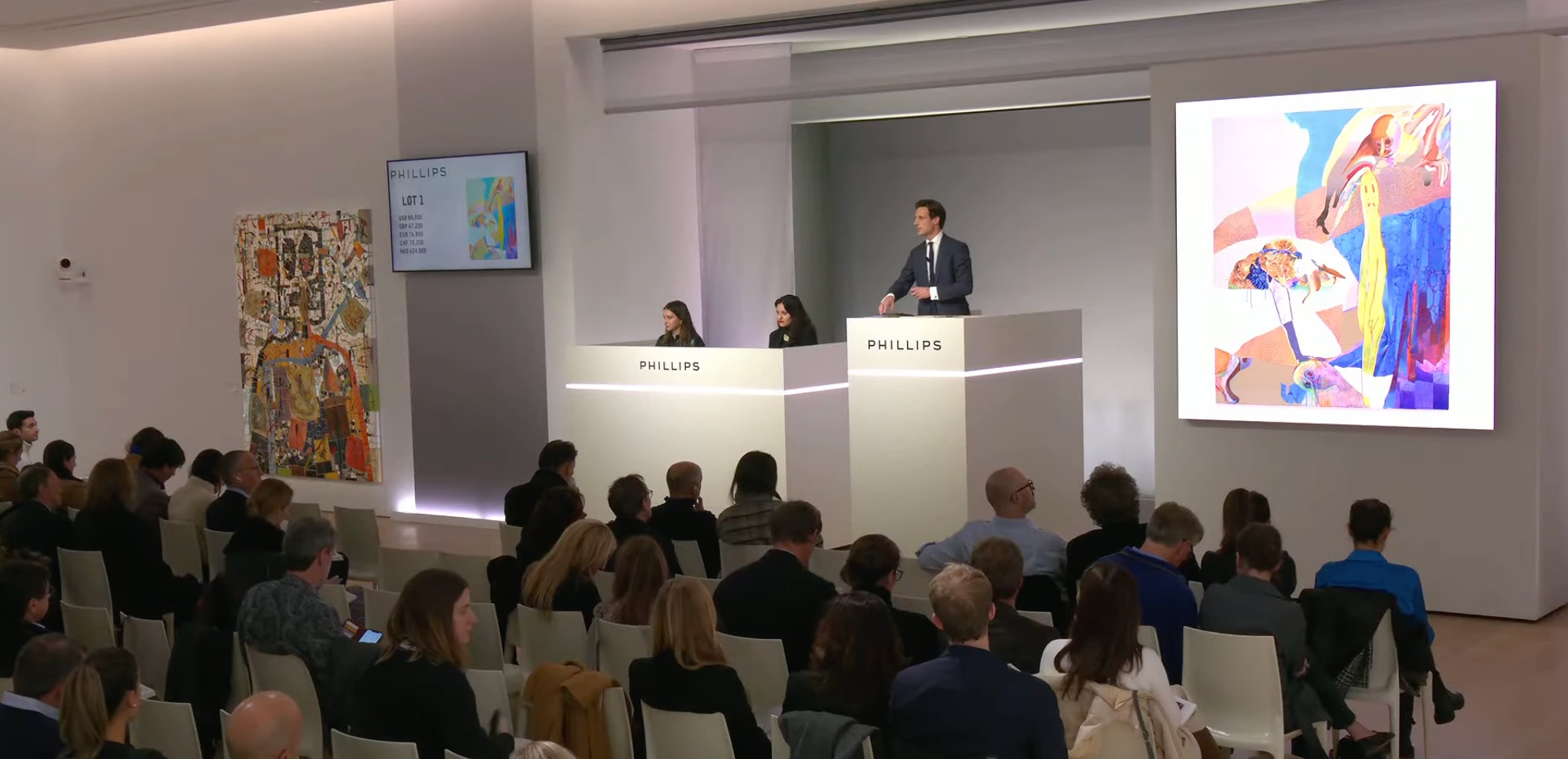 Despite Solid Sales for Emerging Artists, Phillips’s $138.9 M. Contemporary Sale Hampered by ‘Tentative’Market