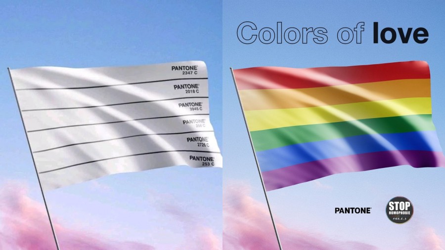 聲援 LGBT 族群，Pantone 推「全白彩虹旗」！以色票號碼詮釋，巧妙迎擊 2022 世足賽彩虹旗禁令