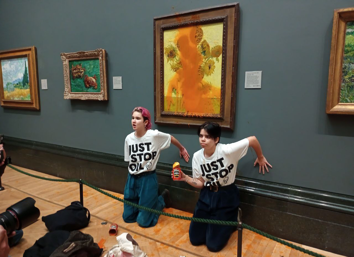 Environmental Activists Threaten to Start Slashing Paintings If Action Is Not Taken to Stop ClimateChange