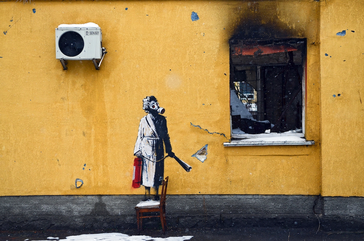 Ukraine Says Person Who Led Effort to Steal Banksy Mural Could Face 12 Years inPrison