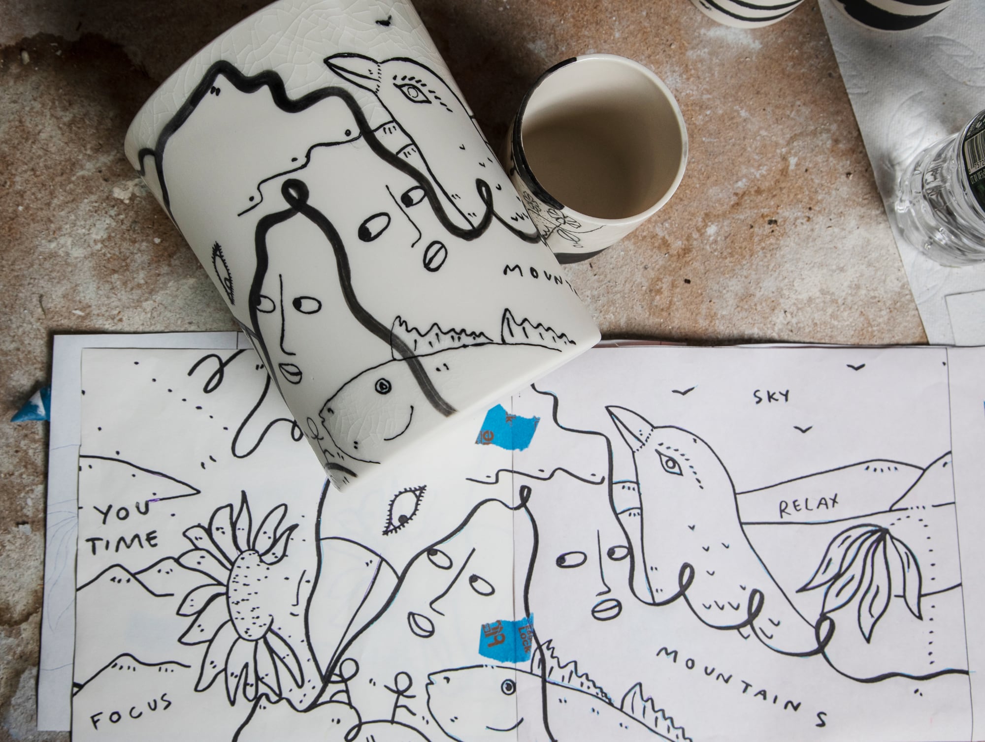 Shantell Martin’s Signature Lines Grace a Meditative Limited-Edition Candle Collection