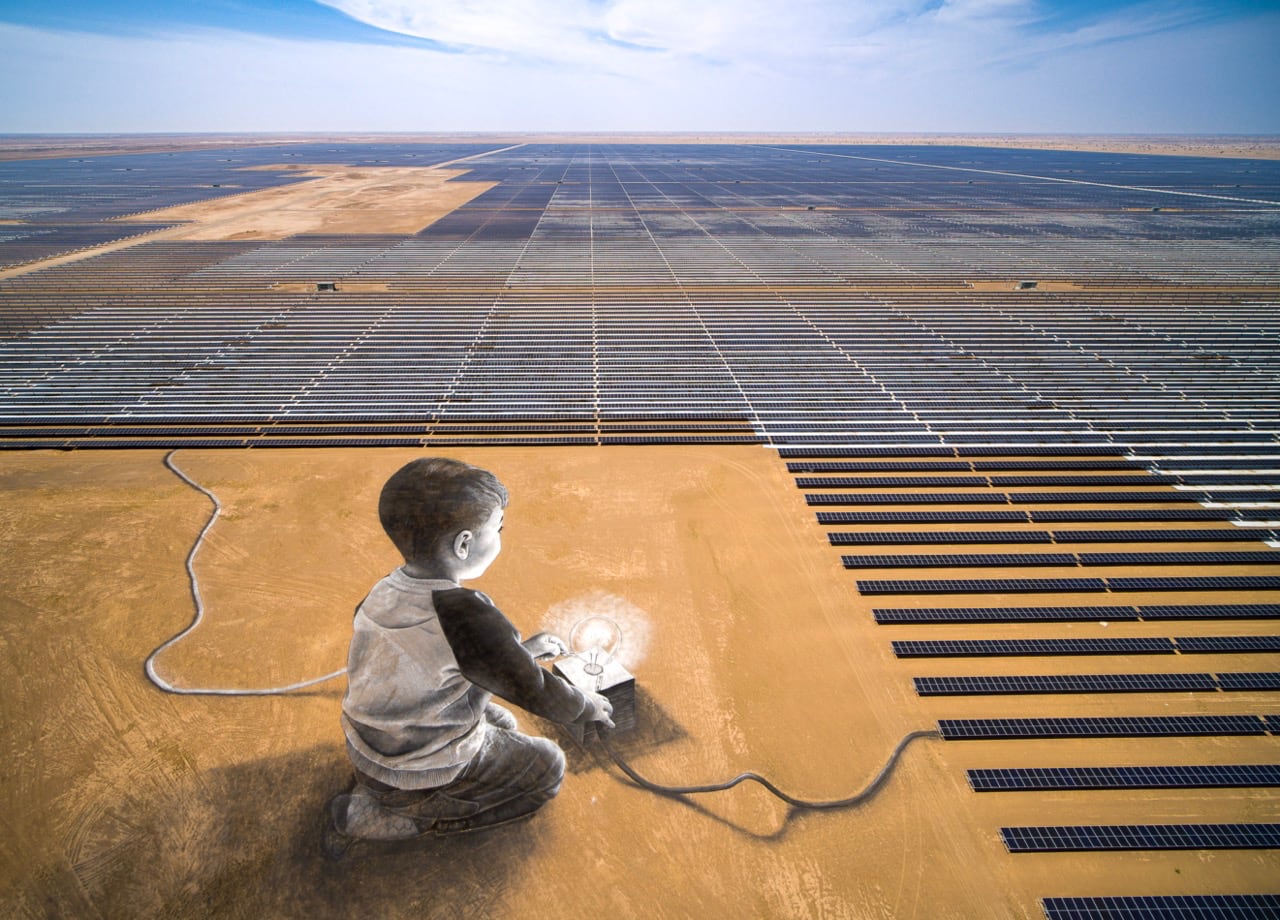 Saype’s Monumental New Land Art Looks Toward the Future of Sustainable Energy Production