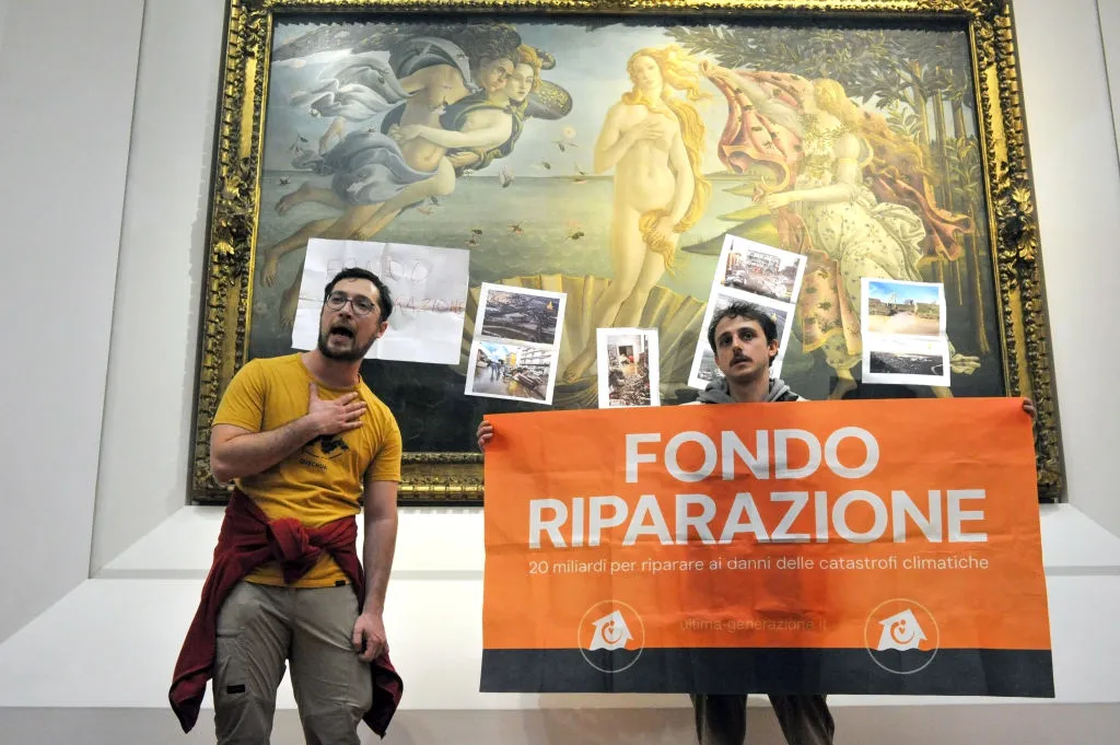 Botticelli’s Birth of Venus Targeted by Climate Activists in Florence