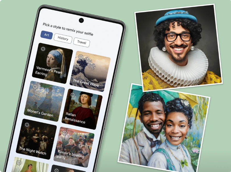 Google Brings Back App that Turns Selfies Into Famous Artworks by van Gogh, Rembrandt, and More