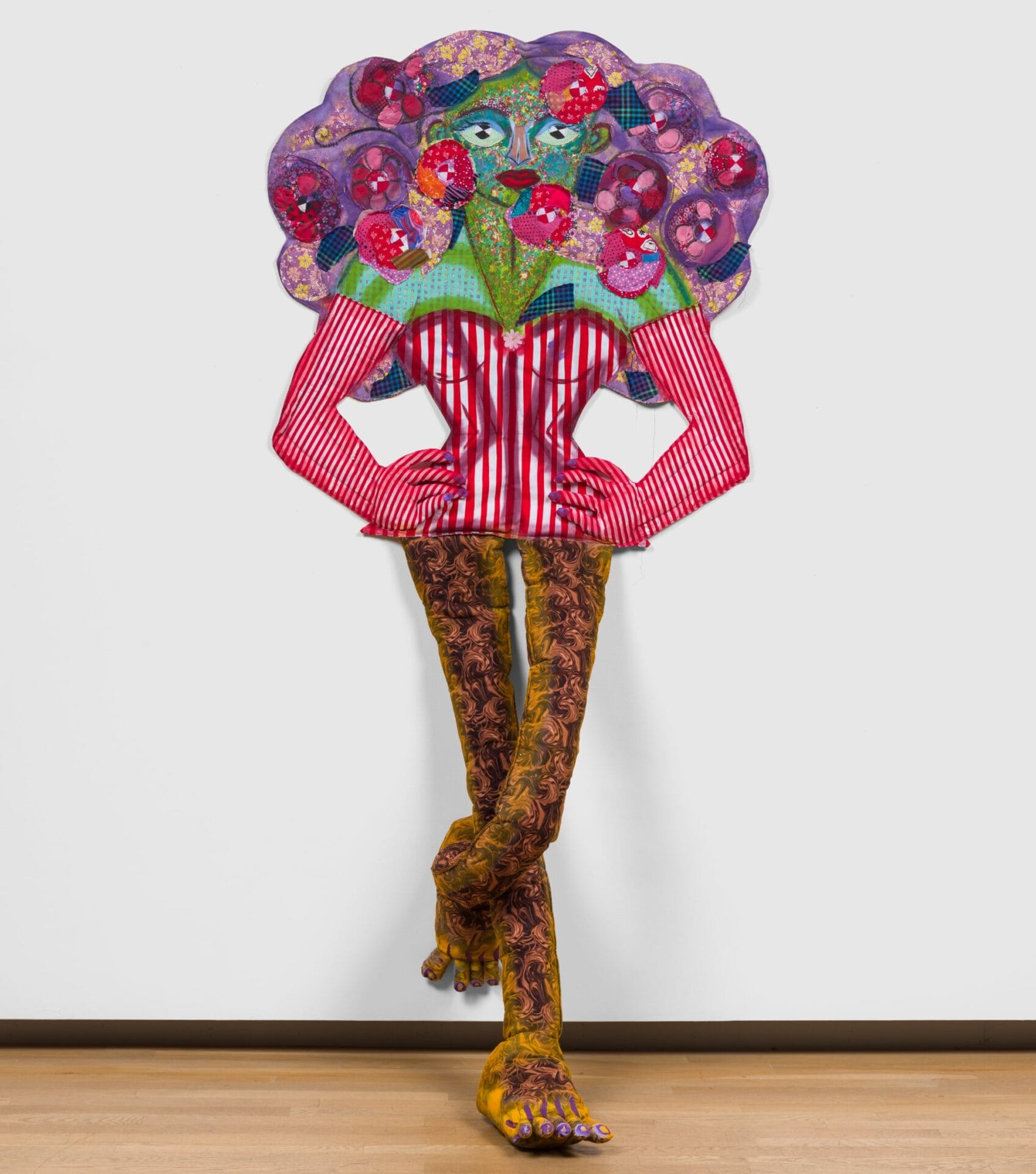 Maria A. Guzmán Capron’s Entwined Figures Emerge from Boldly Patterned Patchworks