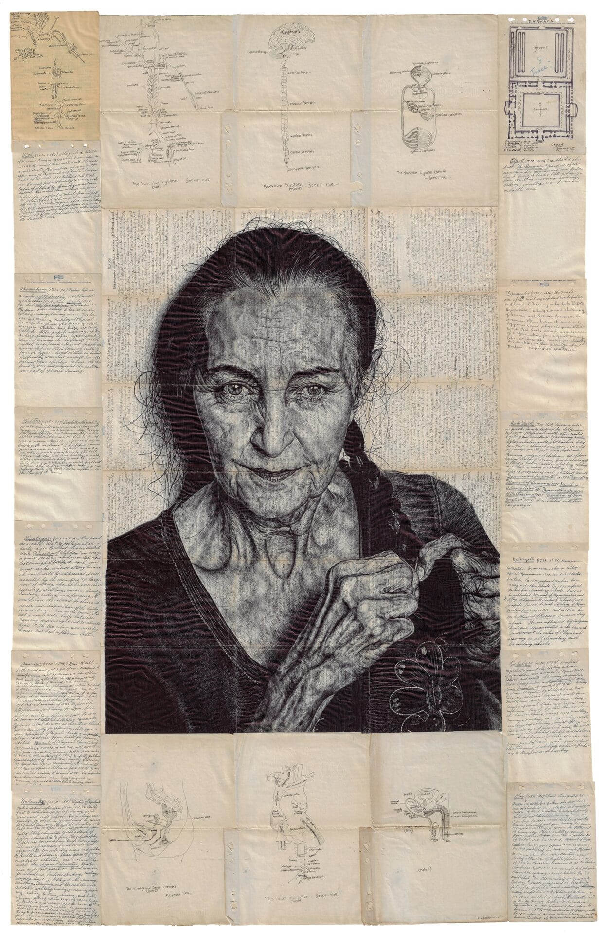Mark Powell’s Pen Drawings Accentuate the Memories Etched into Faces and Ephemera