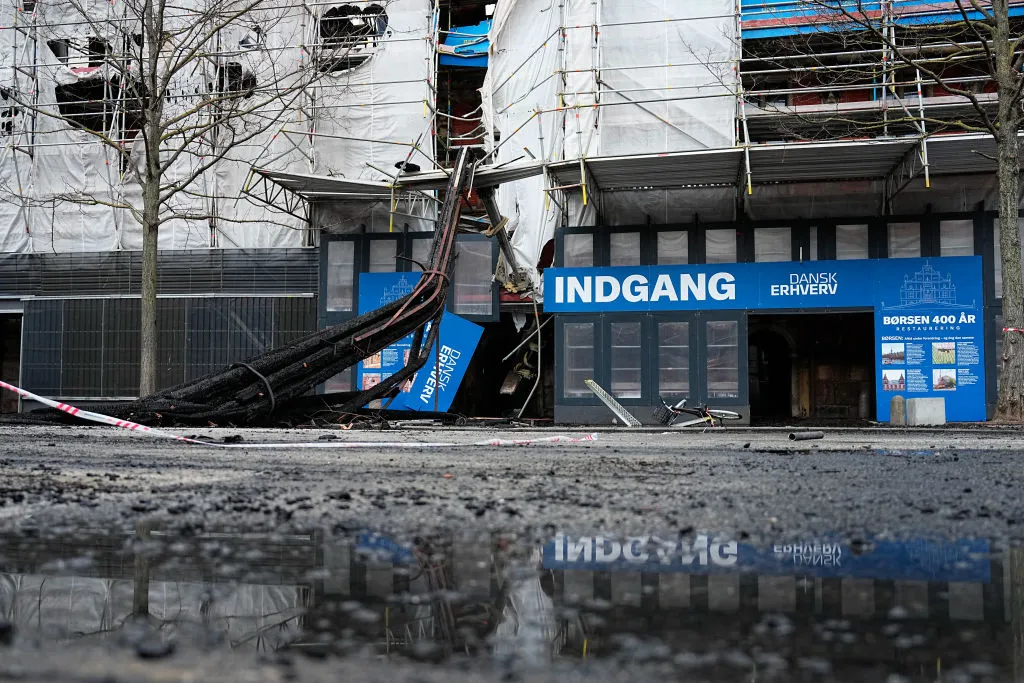 As Copenhagen’s Old Stock Exchange Building Burns, Artworks are Carried to Safety