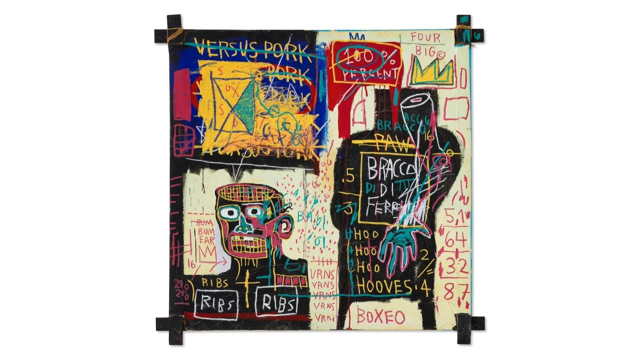 Christie’s to Offer $30 M. Basquiat Stretcher-Bar Painting during May Sale