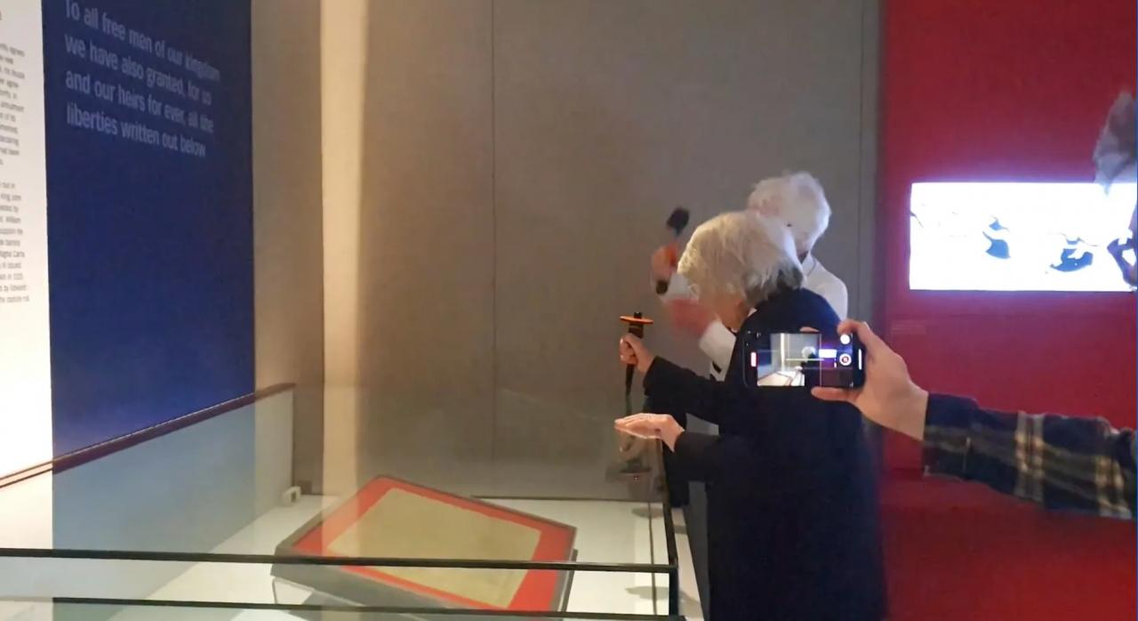 Climate Activists Smash Glass Case of Magna Carta in the British Library