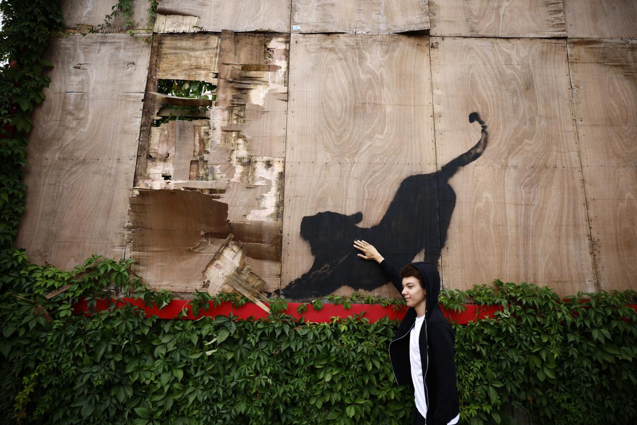 Sixth Banksy Animal Mural Spotted in London Before Being Taken Down by a Contractor to Prevent Theft