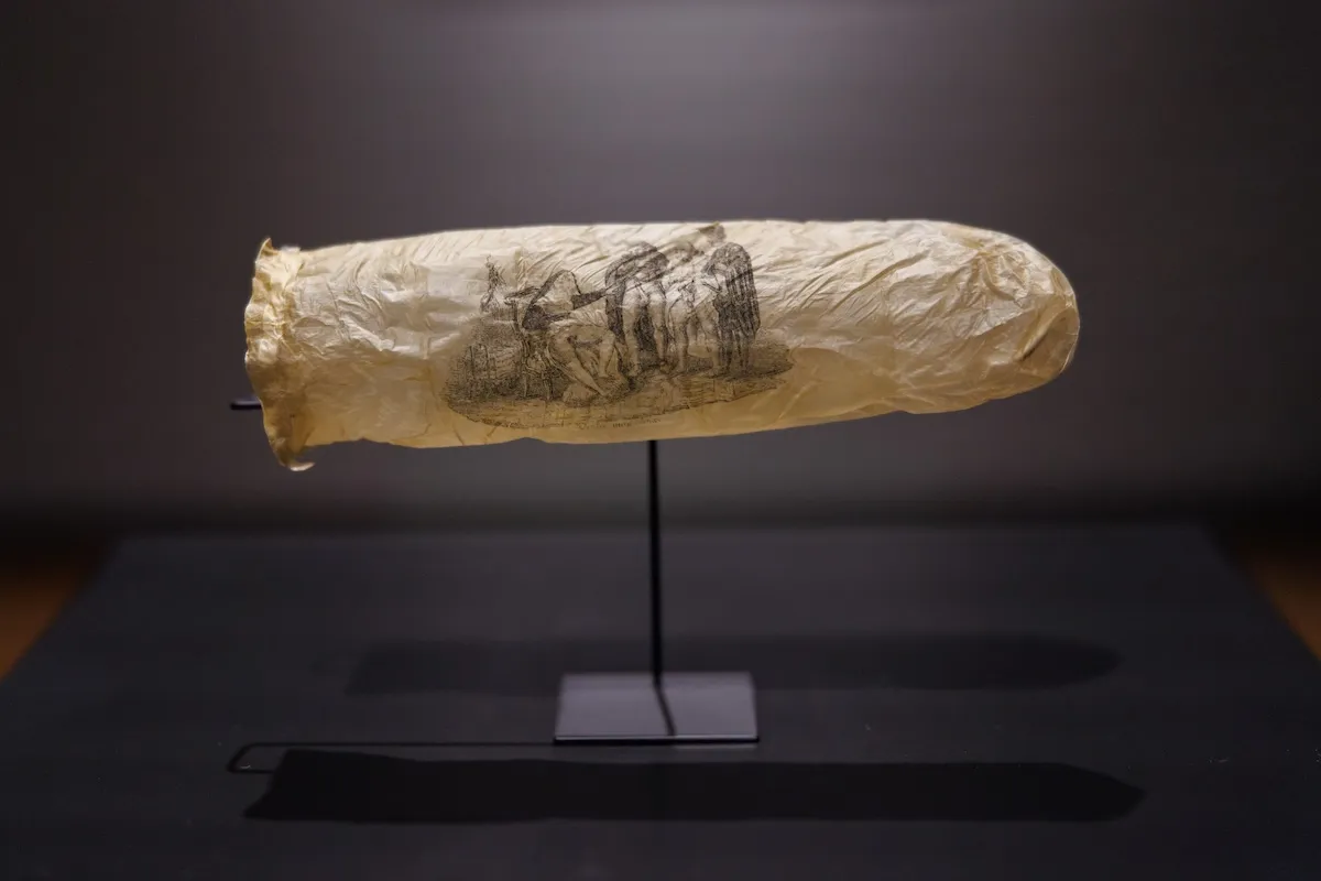 Rijksmuseum Puts 200-Year-Old Condom Featuring Erotic Print on View