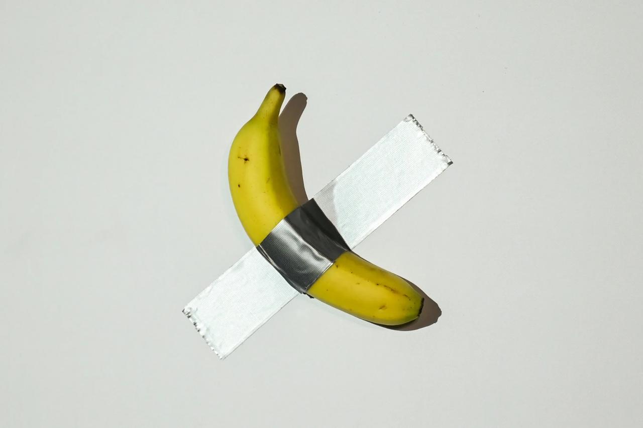 Someone Ate Maurizio Cattelan’s Famous Duct-Taped Banana Again